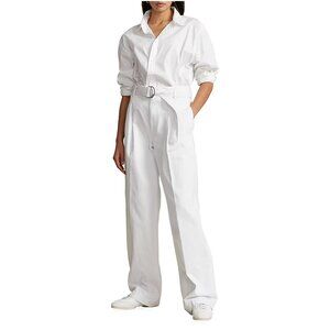 Polo Ralph Lauren NWOT Evan Denim Wide-Leg Whiten Pants